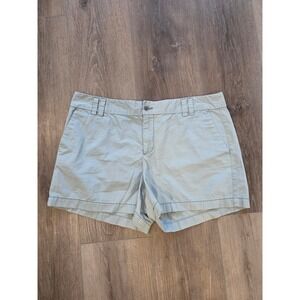 Ann Taylor LOFT Women's Size 12 Light Mint 100% Cotton Chino Shorts